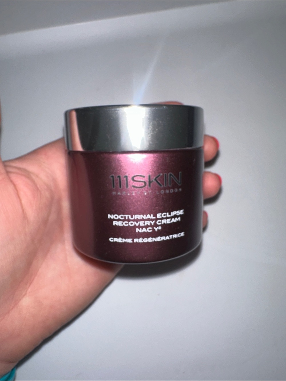111SKIN Nocturnal Eclipse Recovery Cream - Burgundy with Silver Lid